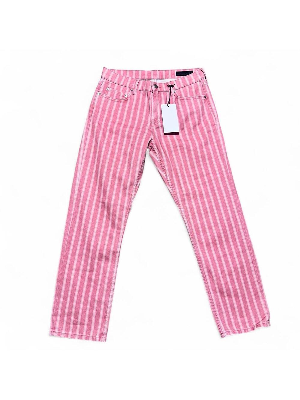 Zara pink striped jeans 💗